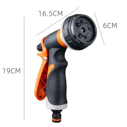 BackupMyFilesNow.com watering water gun with sprinkler head for garden and vegetable watering, suitable for household water hoses.