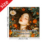 Adult picture book featuring beautiful women in bloom with detailed portraits for makeup practice and coloring pencil techniques.