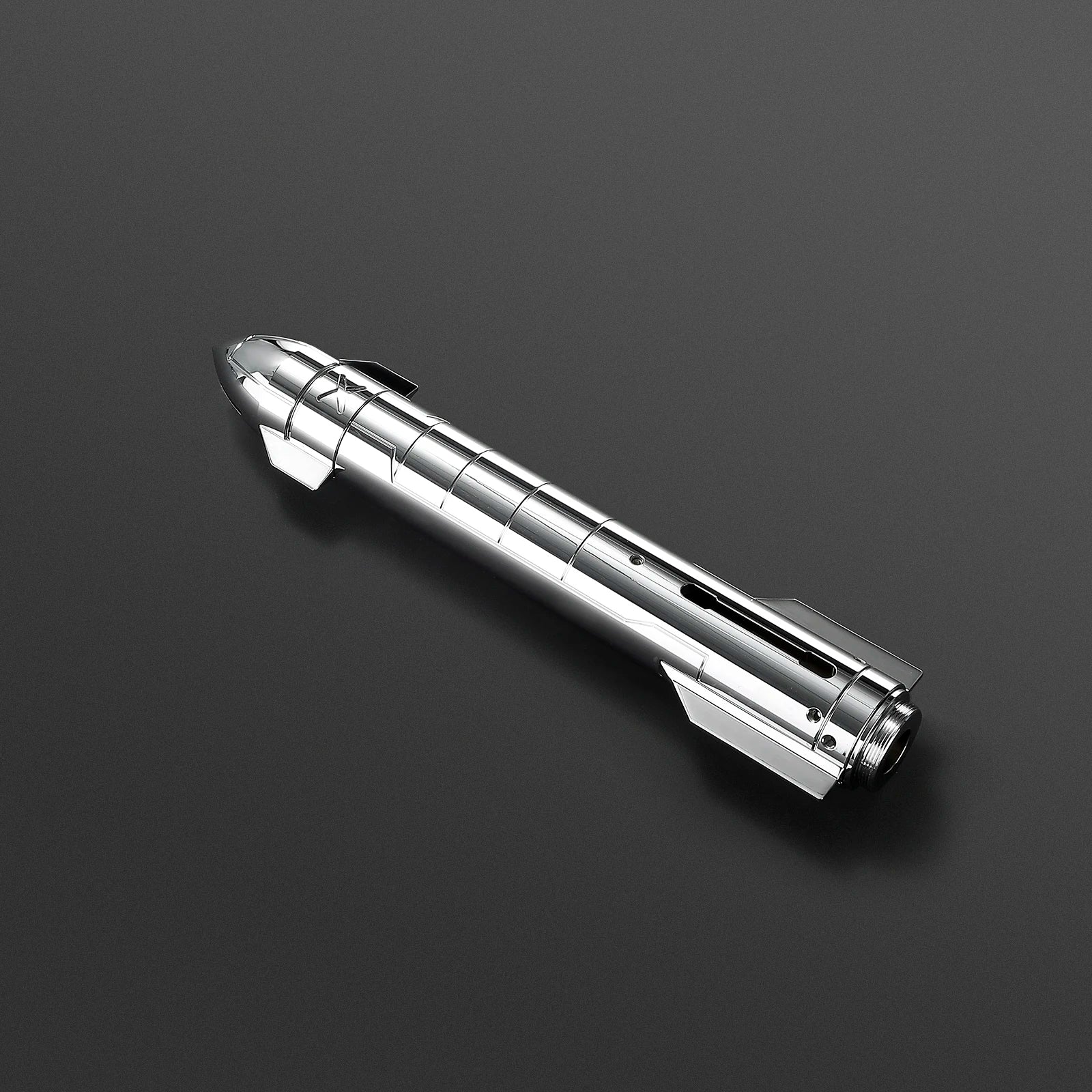 DAMIENSABER professional LED flash combat lightsaber with smooth swing, sound activation, RGB lighting, and sleek base design.