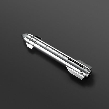 DAMIENSABER professional LED flash combat lightsaber with smooth swing, sound activation, RGB lighting, and sleek base design.