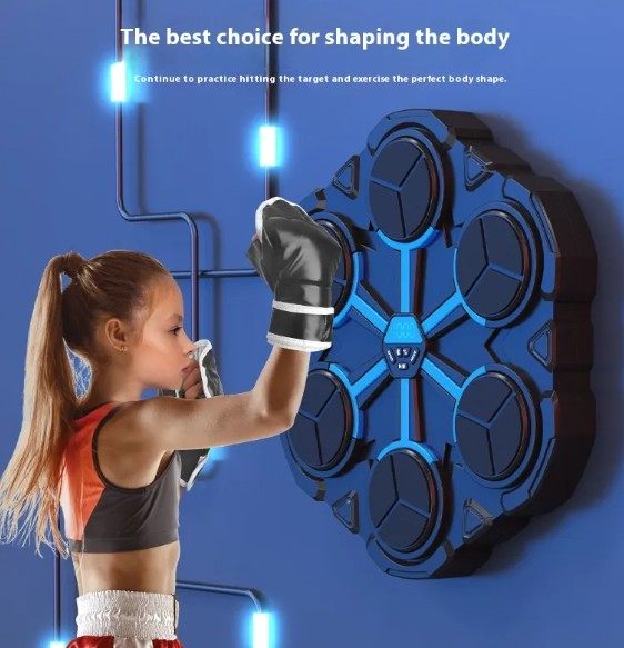 Boxing target machine with foam pads for training, labeled BackupMyFilesNow.com Basic Edition, designed for boxing practice and skill development.