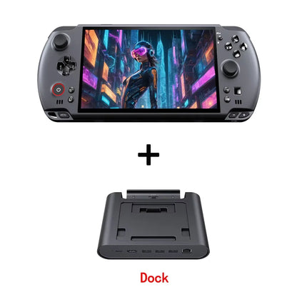 GPD Win5 handheld gaming console with 7-inch 120Hz 1080P LTPS screen, AMD395, Windows 11, RGB ergonomic design, SSD storage