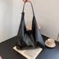 Beige HOMEFISH new tote bag with shoulder straps, large retro simple design, ideal for women, featuring hand bill of lading details.