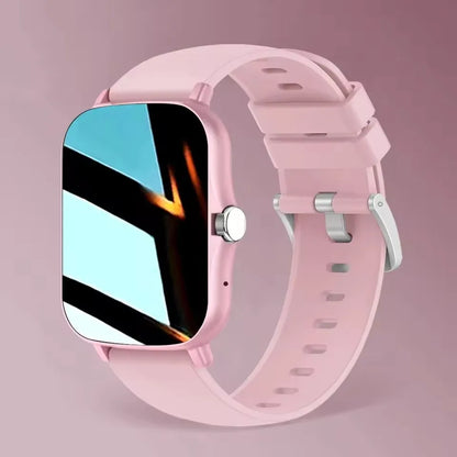 Smartwatch with 2.01-inch HD display, fitness modes, message preview, call answer, weather forecast, suitable for men and women.