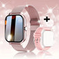 Smart Watch with 2.01-inch HD display, fitness tracking, message preview, call function, weather forecast, and customizable dial for men and women.