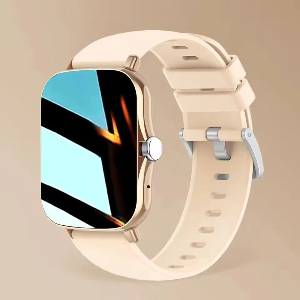New Smart Watch with 2.01-inch HD display, fitness sport modes, call and message features, weather forecast, suitable for men and women.