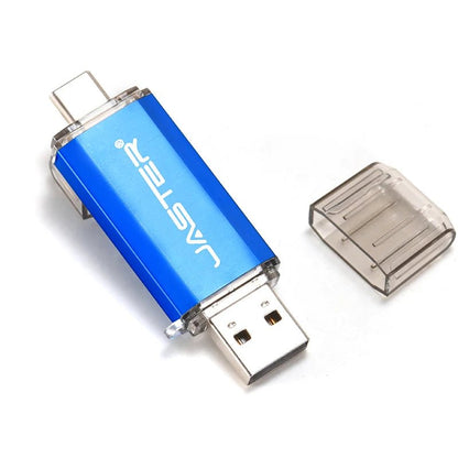 Black and red BackupMyFilesNow.com Type-C USB flash drive with 128GB capacity, compact metal design, suitable for data storage.