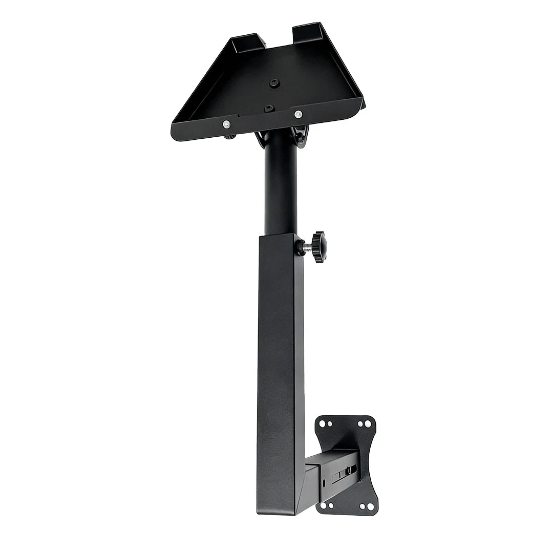 Black 16-inch Starlink Gen 3 adjustable wall mount telescoping support arm, rustproof and weatherproof for concrete and wood walls.