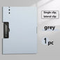 Black A4 file folder with cover, document organizer and clipboard for business, school, and office use.