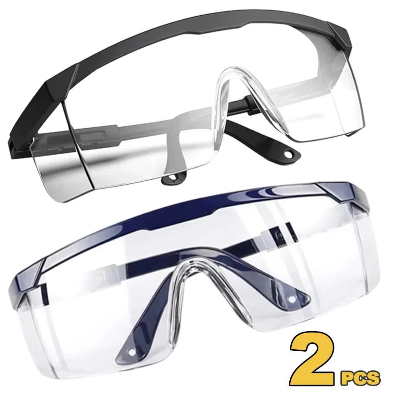 BackupMyFilesNow® anti-splash safety goggles with dust-proof industrial design, ideal for lab work, cycling, and protective eye safety.