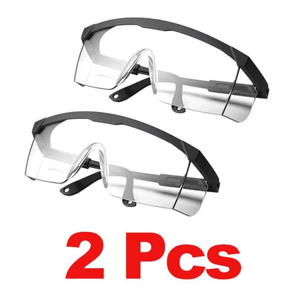 BackupMyFilesNow® anti-splash protection goggles, industrial safety glasses with dust-proof design for lab, work, and cycling protection.