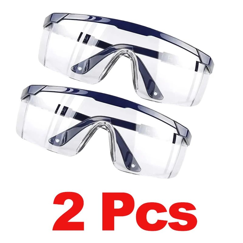 Black safety goggles from BACKUPMYFILESNOW.COM® with anti-splash protection, ideal for lab work, industrial use, and cycling safety.