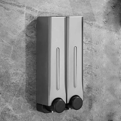 Black ZAOQI 500ML wall-mounted soap dispenser for shower gel and detergent, designed for bathroom accessories.