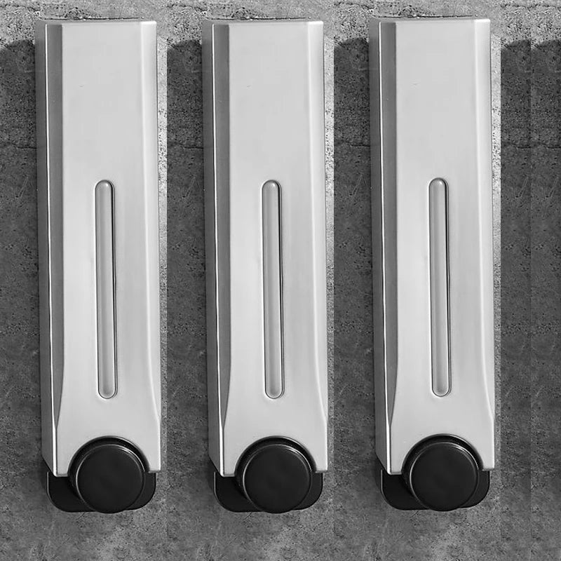 Black ZAOQI 500ml wall-mounted soap dispenser for shower gel and detergent, designed for bathroom accessories.
