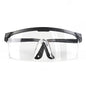 Black safety goggles from BACKUPMYFILESNOW.COM® with anti-splash, windproof, dustproof, and waterproof protective glasses for work and cycling.