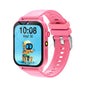 Black 2025 smart watch for children with HD touch screen, camera, 18 games, sleep monitor, alarm clock, and calculator features.