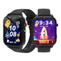 Black 2025 smart watch for children with HD touch screen, camera, 18 games, sleep monitoring, alarm clock, calculator, suitable for boys and girls.