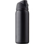 Black 24oz stainless steel vacuum tumbler from BACKUPMYFILESNOW.COM® with a sleek, insulated design for hot and cold beverages.