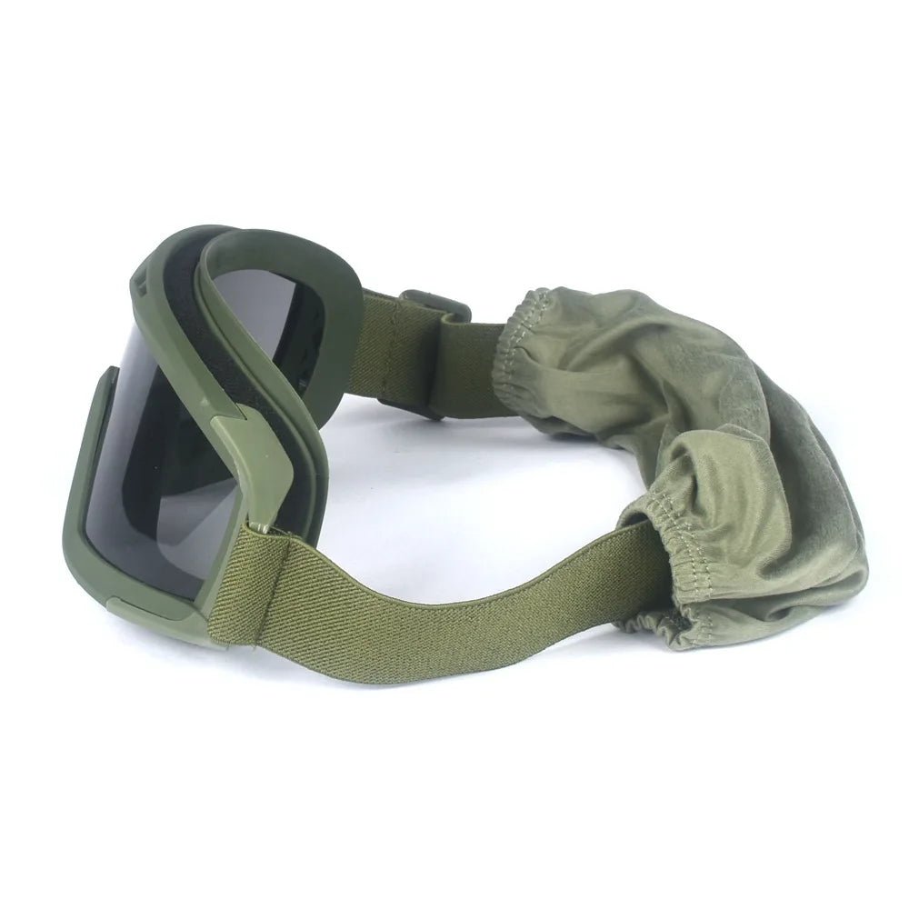 BackupMyFilesNow® 2026 Airsoft tactical goggles with three lenses, windproof, dustproof, for shooting, motocross, and mountaineering.