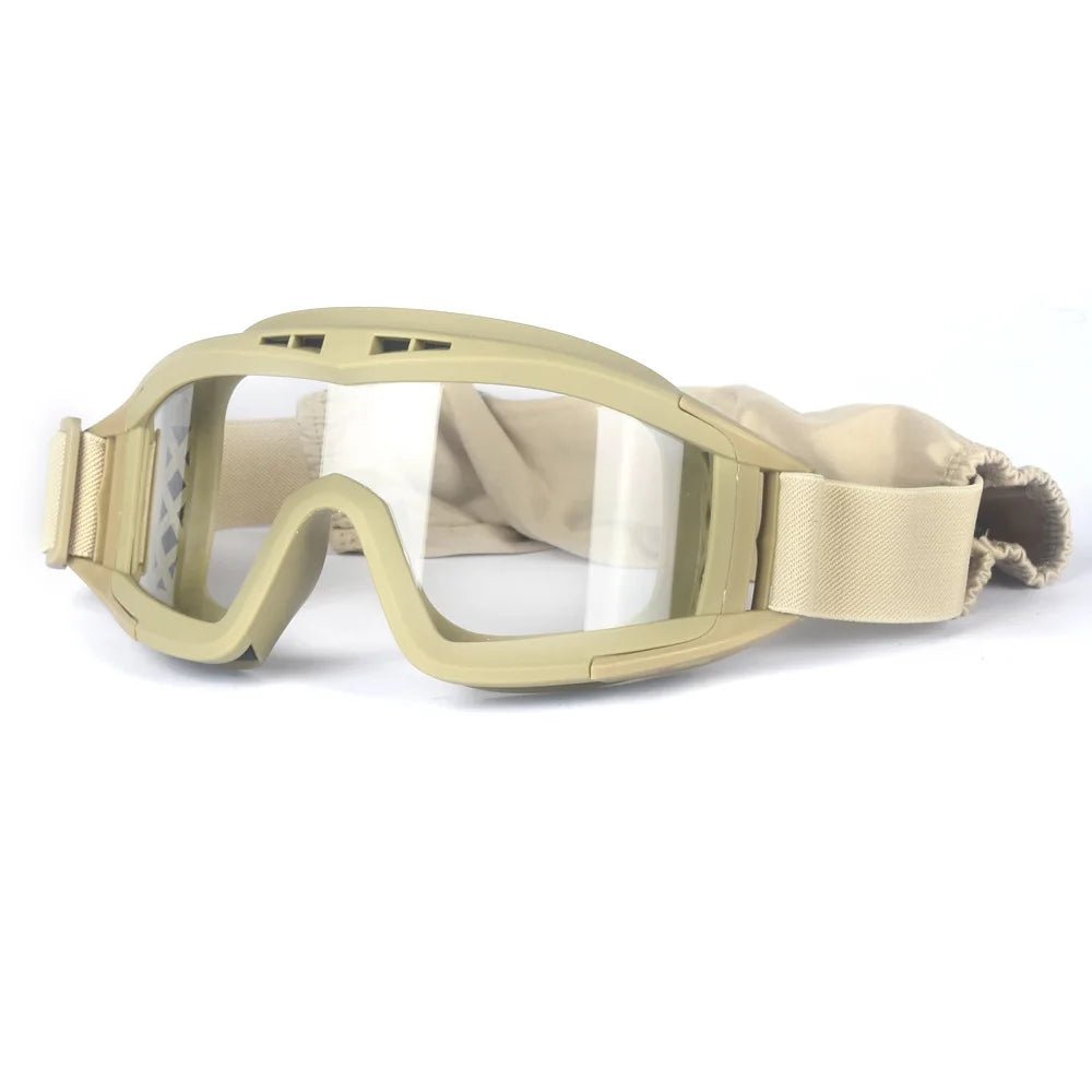 BackupMyFileSNOW® 2026 Airsoft Tactical Goggles with 3 lenses, windproof, dustproof, for shooting, motocross, and mountaineering safety.