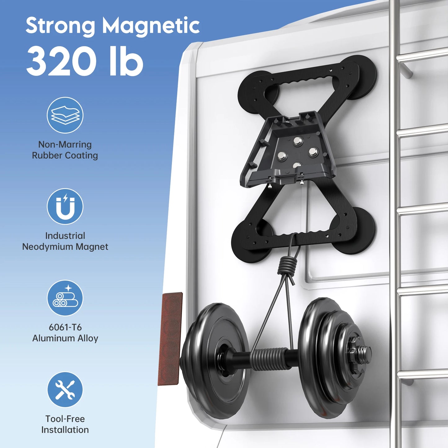 Magnetic aluminum roof mount bracket for Starlink Gen 3 V4 and 4X dish antenna, supports up to 320lbs, by BACKUPMYFILESNOW.COM®.