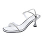 Square toe stiletto casual high heel sandals by BACKUPMYFILESNOW.COM®, featuring a stylish open-toe design with a comfortable heel.