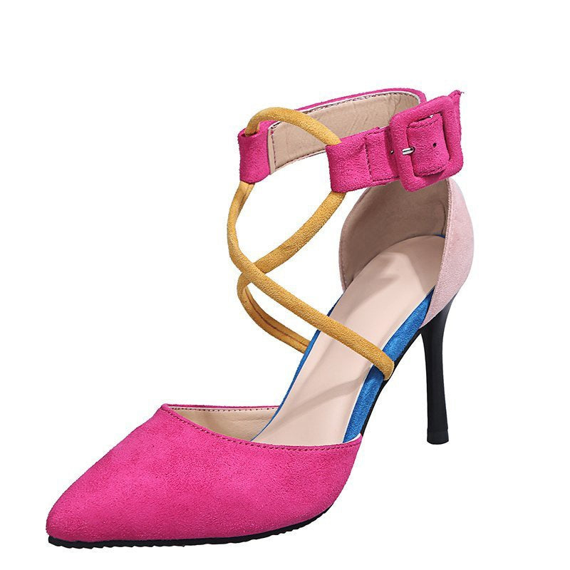 BackupMyFilesNow.com® summer pointed toe cross strap women's sandals with open toe design and stylish strap details