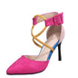 Summer pointed toe cross strap women's sandals by BACKUPMYFILESNOW.COM® with sleek design and stylish straps.