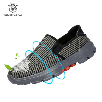 Black men's slip-on loafers from BackupMyFilesNow.com, breathable casual driving shoes with non-slip sole, size 45, for spring wear.