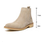 Men's mid-cut British leather Martin boots with sturdy soles and classic design, crafted by BACKUPMYFILESNOW.COM®.