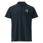 Unisex black premium pique polo shirt by SOL'S, 3XL size, featuring classic collar and short sleeves.