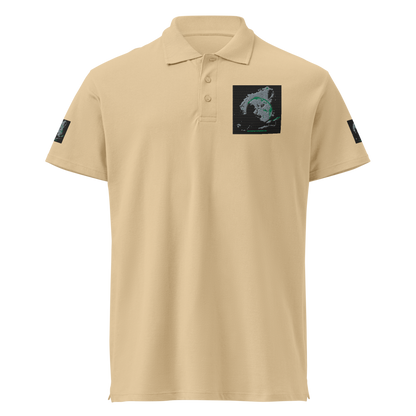 Black unisex premium pique polo shirt by SOL'S, in 3XL size, featuring a classic collar and short sleeves.
