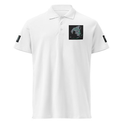Black unisex premium pique polo shirt by SOL'S, size 3XL, showcasing a classic collar and short sleeves.