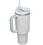 Black 40oz stainless steel car straw cup by BACKUPMYFILESNOW.COM® with a lid and straw for on-the-go hydration.