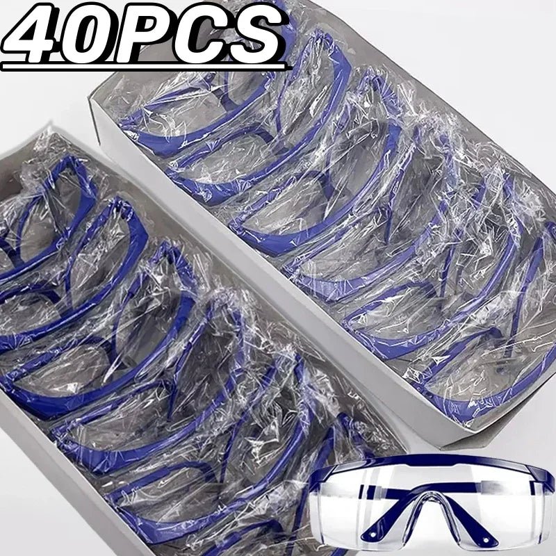 Black anti-splash safety goggles from BACKUPMYFILESNOW.COM®, windproof and dustproof protective glasses for work and dust protection.