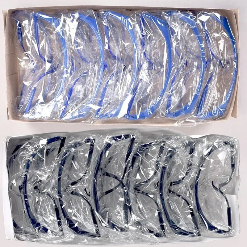 Set of 40 black anti-splash safety goggles from BACKUPMYFILESNOW.COM®, windproof and dustproof protective glasses for work and dust protection.