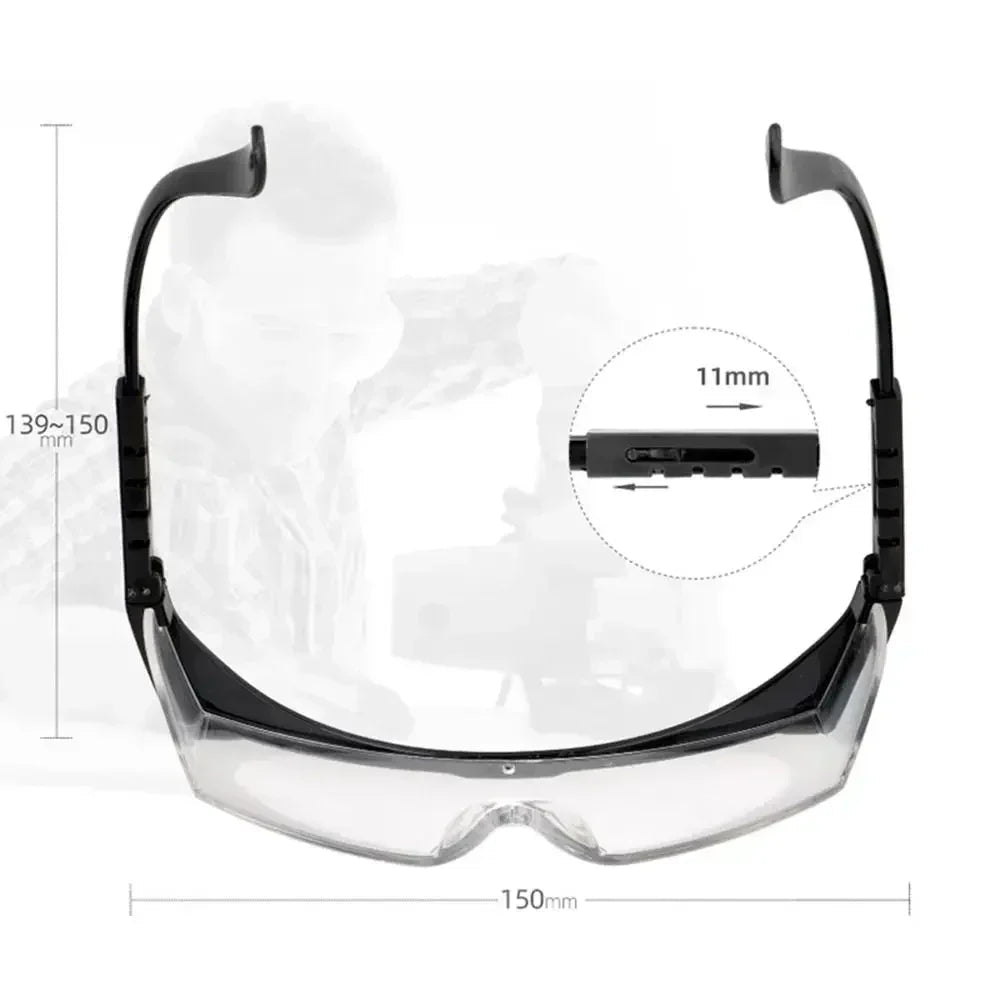 Set of 40 black anti-splash safety goggles by BACKUPMYFILESNOW.COM®, windproof and dustproof protective glasses for work and dust protection.