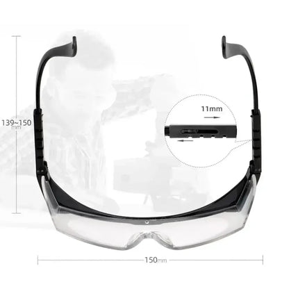 Set of 40 black anti-splash safety goggles by BACKUPMYFILESNOW.COM®, windproof and dustproof protective glasses for work and dust protection.