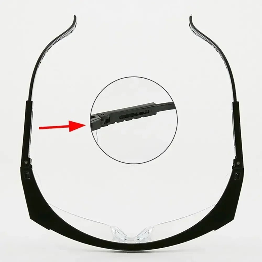 Black 40-piece anti-splash safety goggles by BACKUPMYFILESNOW.COM® for windproof, dustproof eye protection during work.