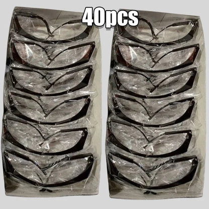 Black 40-pack of anti-splash safety goggles from BACKUPMYFILESNOW.COM® with windproof and dustproof protective glasses for work.