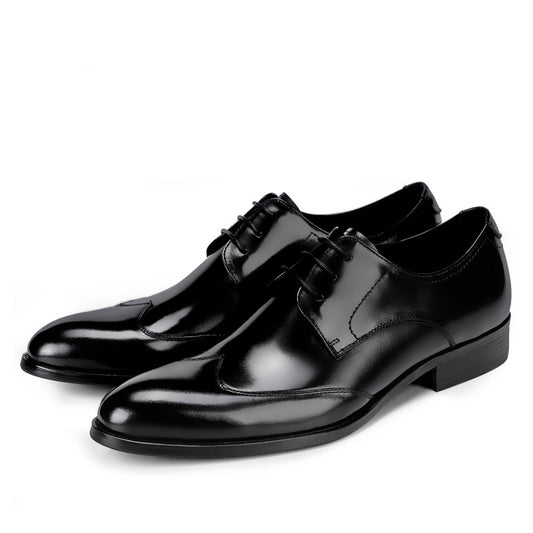 Black British Business Shoes by BackupMyFilesNow.com, showing sleek leather design and polished finish.
