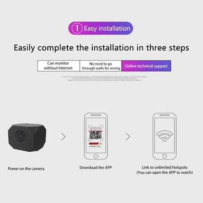 Mini 4K HD WiFi security camera for home by BackupMyFilesNow.com, smart indoor IP surveillance with app remote monitoring.