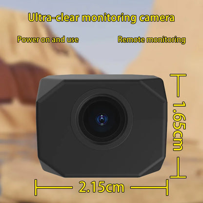 BackupMyFilesNow.com 4K HD WiFi security camera for home, mini indoor IP surveillance with app remote monitoring, portable design.
