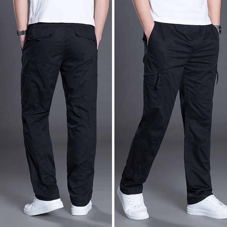 Plus size men's trousers from BACKUPMYFILESNOW.COM® featuring a relaxed fit and classic style, shown in a neutral fabric and color