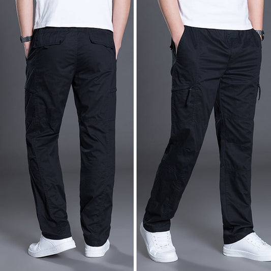 Plus size men's trousers from BACKUPMYFILESNOW.COM® featuring a relaxed fit and classic style, shown in a neutral fabric and color