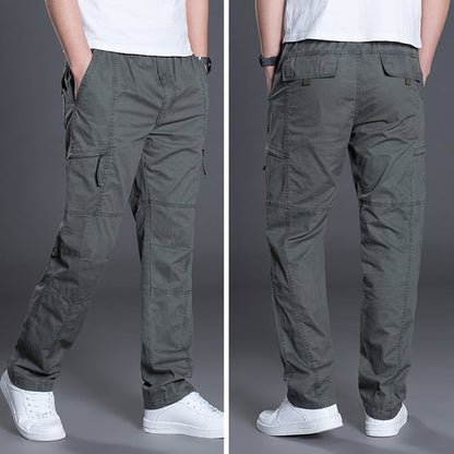 Plus size men's trousers by BACKUPMYFILESNOW.COM® featuring a relaxed fit, tailored waist, and casual style in the image.