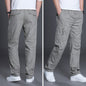 Plus size men's trousers from BACKUPMYFILESNOW.COM®, featuring a comfortable fit and classic style, shown laid flat.