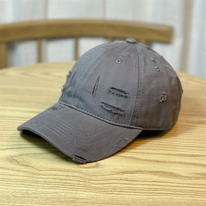 Retro distressed baseball hat for men and women, stylish casual cap with adjustable strap from BACKUPMYFILESNOW.COM®