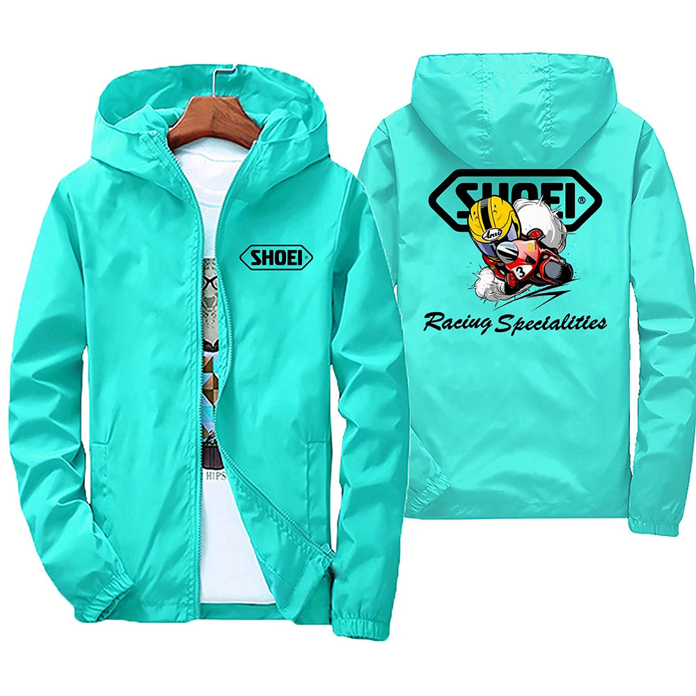 Black men's windproof waterproof jacket with mountain and bicycle hoods, ideal for spring and autumn, by BACKUPMYFILESNOW.COM®