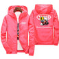Black men's windproof waterproof jacket with mountain and bicycle hoods, designed for spring and autumn, by BACKUPMYFILESNOW.COM®.